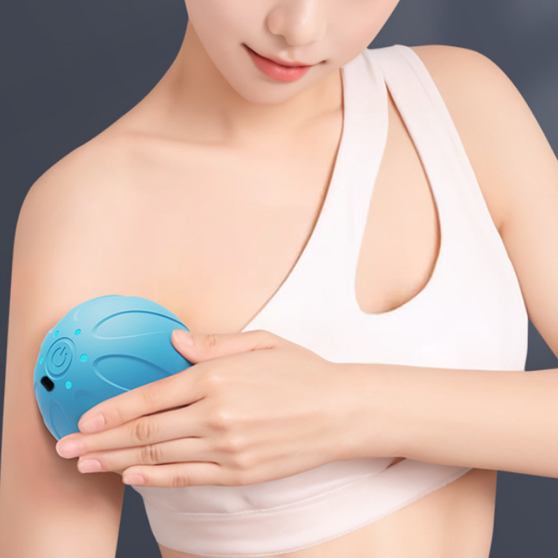 Yoga Fitness Ball - New Vibrating Massage Ball Handheld Deep