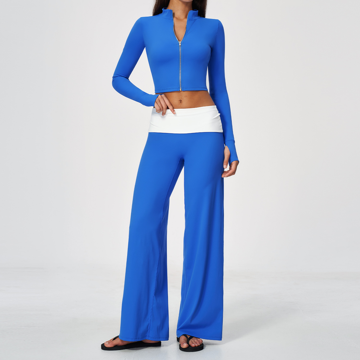 Zip Jacket Wide Leg Pants 2 Pi - Yoga & Fitness With Denise recension och pris