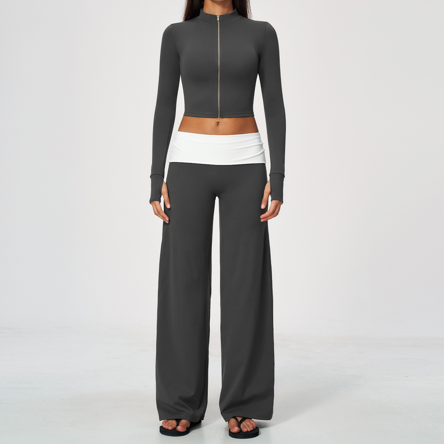 Zip Jacket Wide Leg Pants 2 Pi - Yoga & Fitness With Denise recension och pris