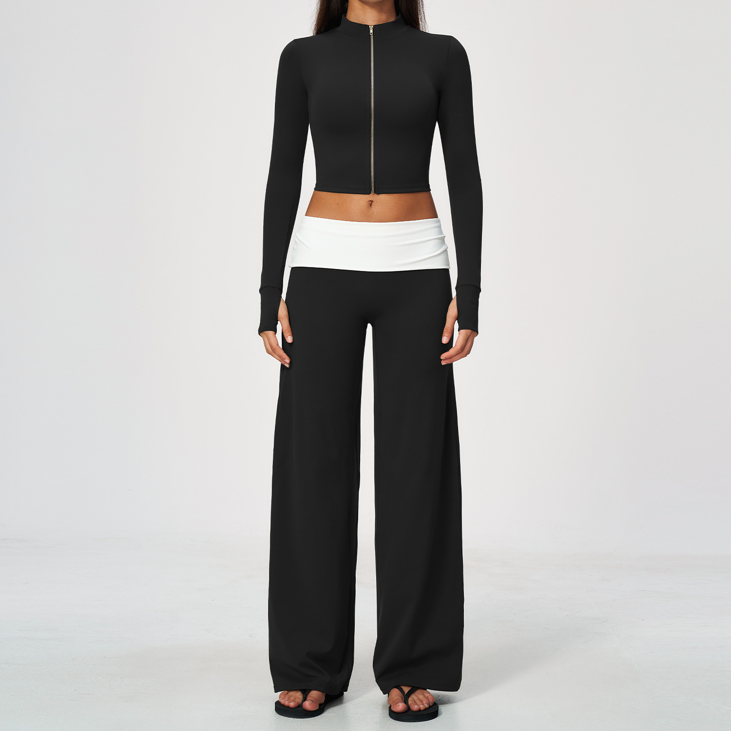 Zip Jacket Wide Leg Pants 2 Pi - Yoga & Fitness With Denise recension och pris