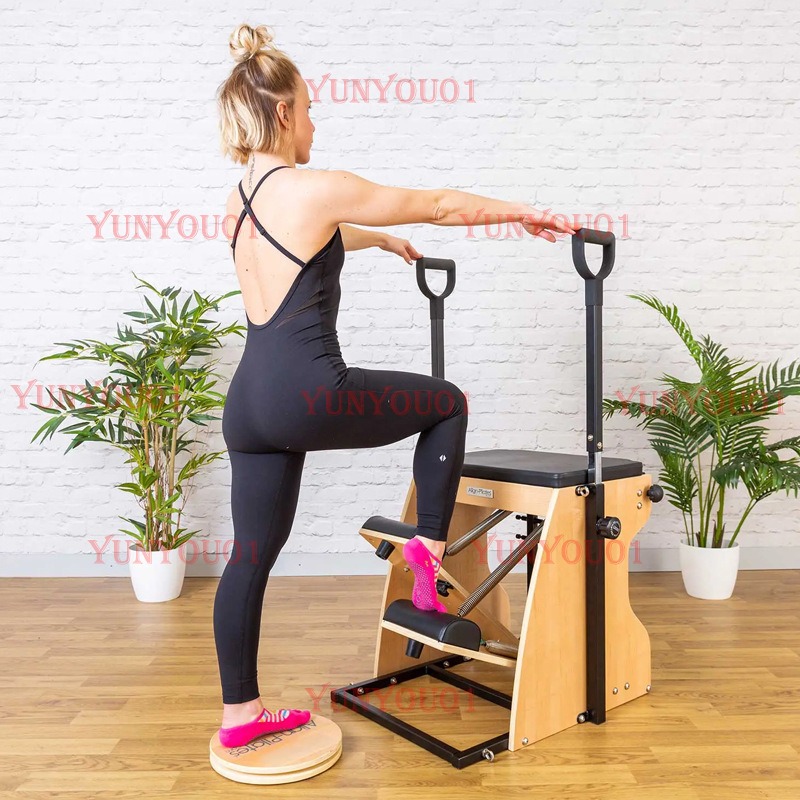 Solid Wood Pilates Rotating Di - Yoga Fitness Training recension och pris
