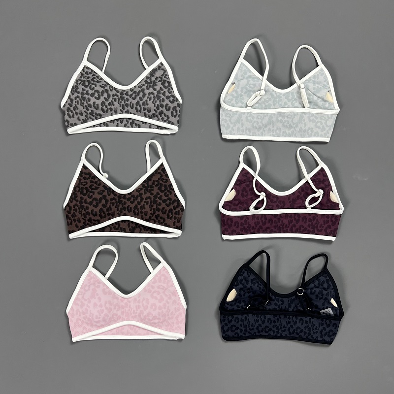 Leopard Print Sports Bra Women - Yoga Fitness Training recension och pris