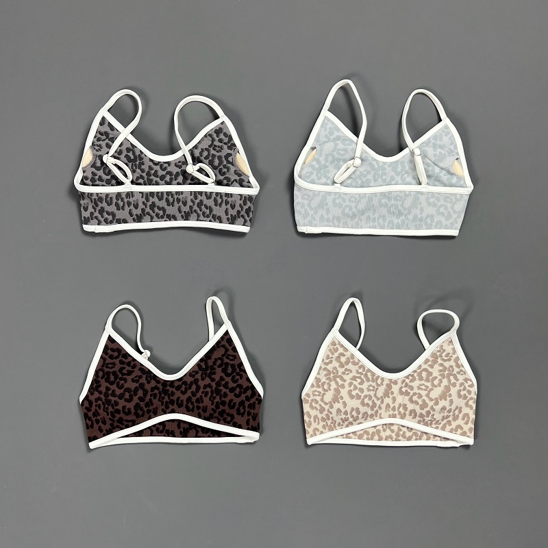Leopard Print Sports Bra Women - Yoga Fitness Training recension och pris