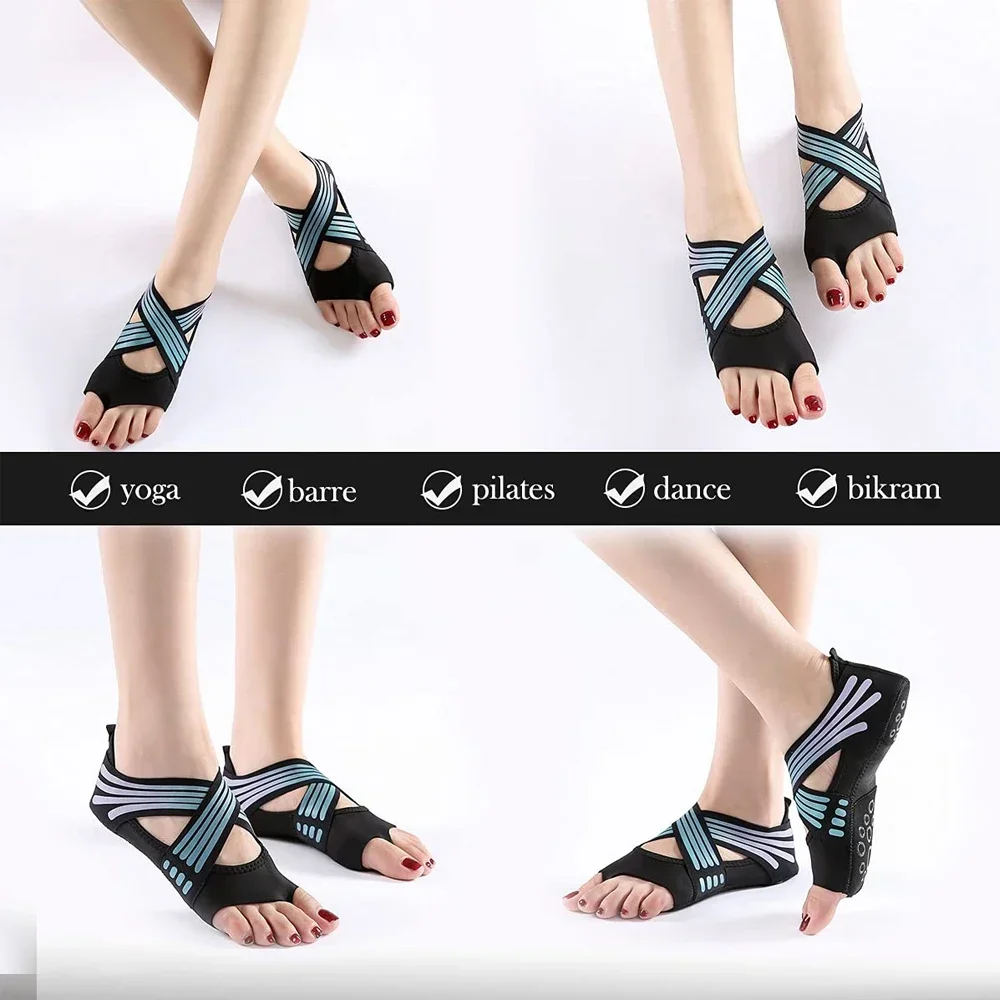 1Pair Professional Non-slip Gy - Yoga Fitness Dance recension och pris