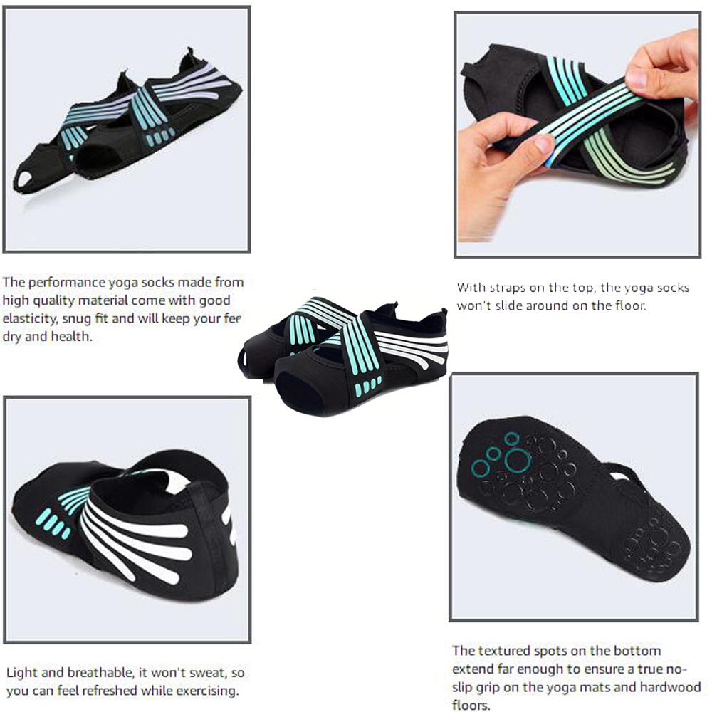1Pair Women Non-Slip Toeless G - Yoga Fitness Ball recension och pris