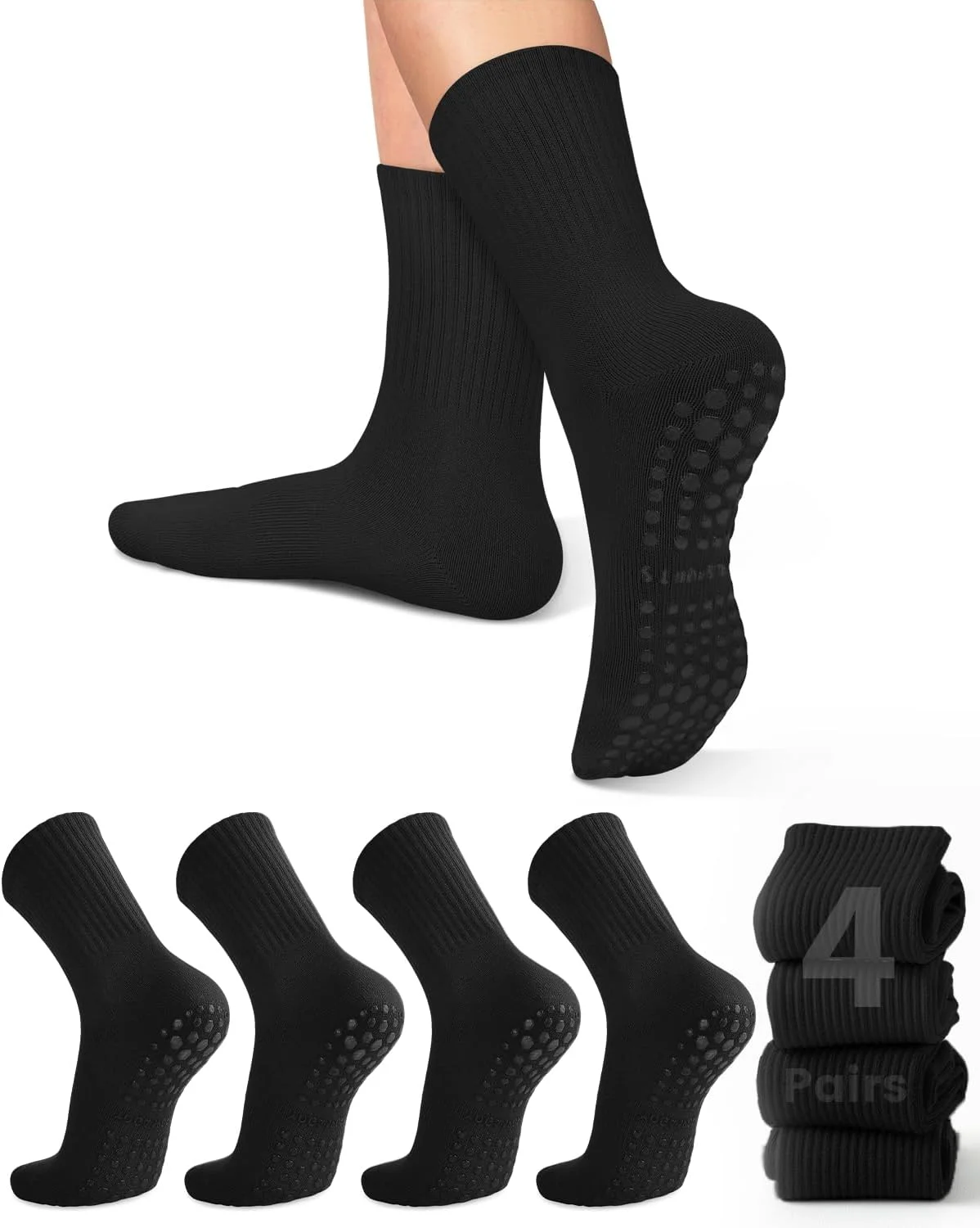 4 pairs of women's yoga socks, - Yoga & Fitness With Denise recension och pris
