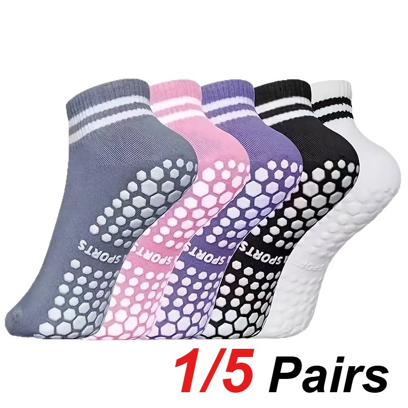 1/5 Pair Women's Silicone Anti - Yoga & Fitness With Denise recension och pris