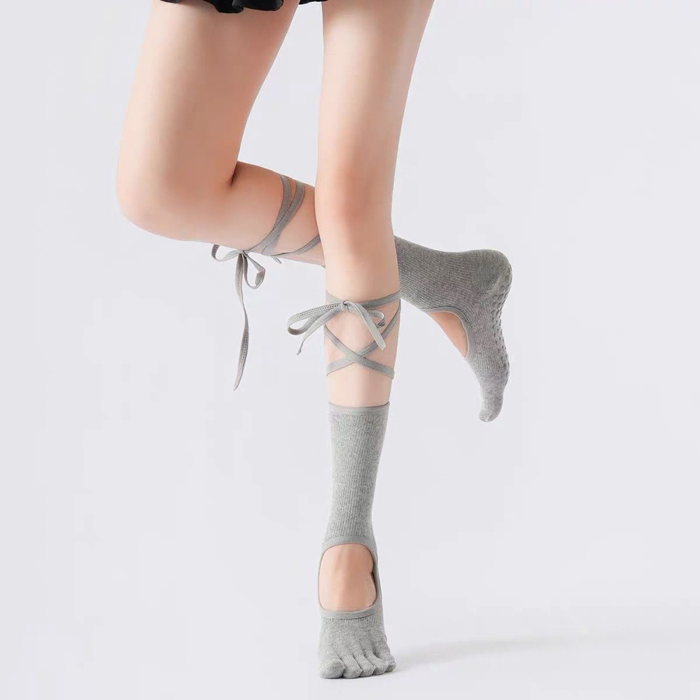 Lace-up Ballet Yoga Socks Wome - Yoga Fitness Yoga recension och pris
